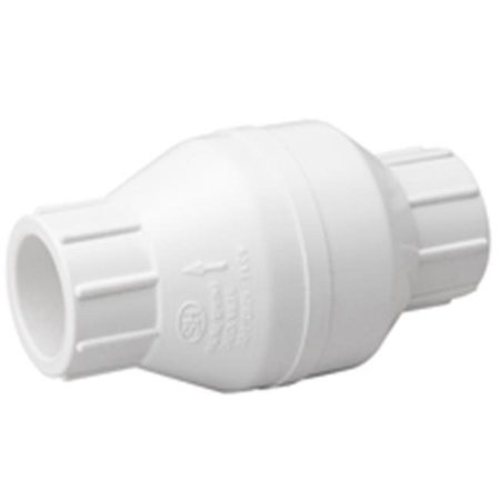 TOTALTURF 101-608 2 in. Check Valve Pvc solvent TO425037